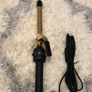 1/2 inch curling iron, gold plated